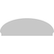Ekena Millwork Elliptical 3 Spoke Architectural Grade PVC Combination Pediment, 74"W x 25-3/8"H x 2-3/4"P PEDPC074X255ELL03 - alternate 4